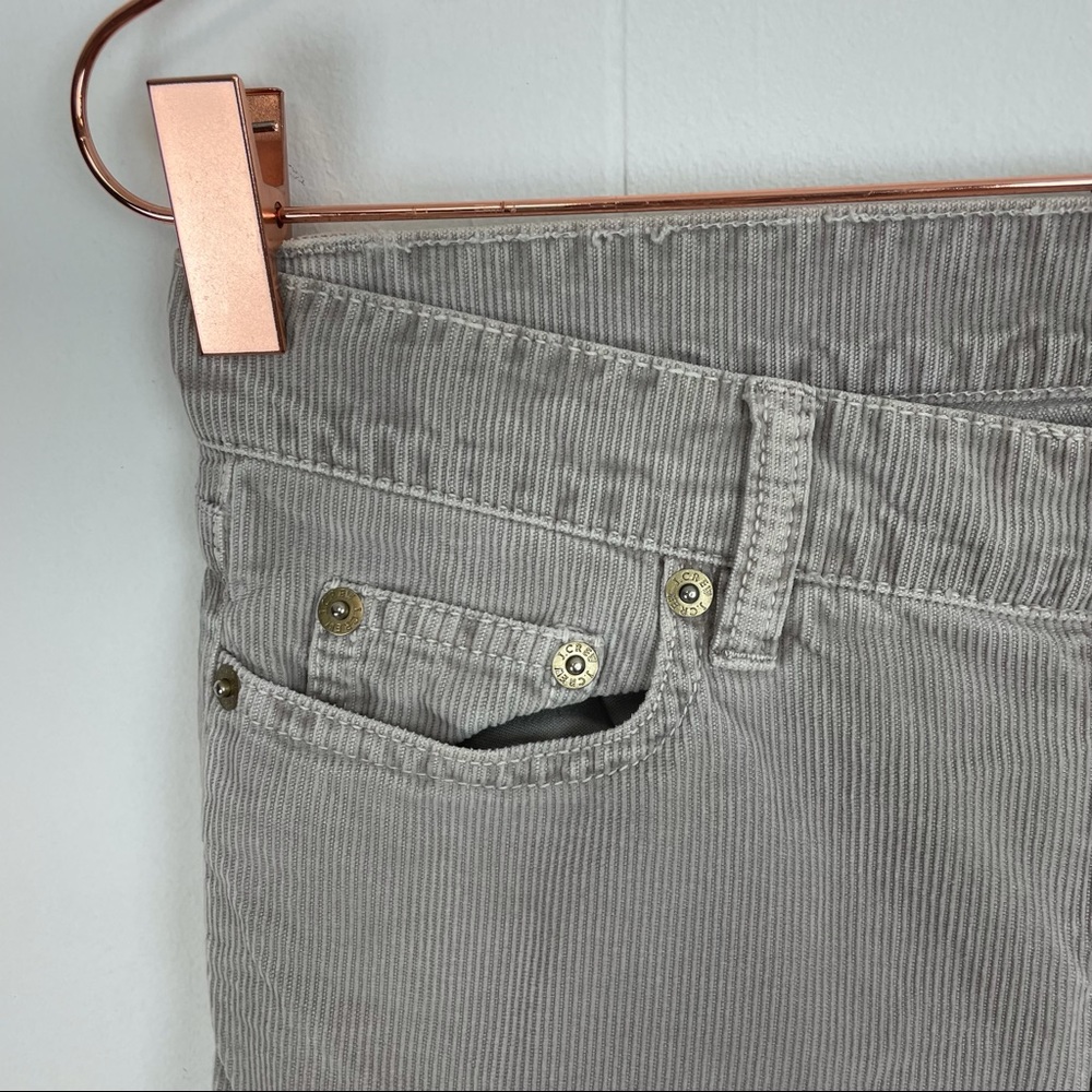 J.Crew Light Grey City Fit Corduroy Pants 26 Short - Picture 4 of 8